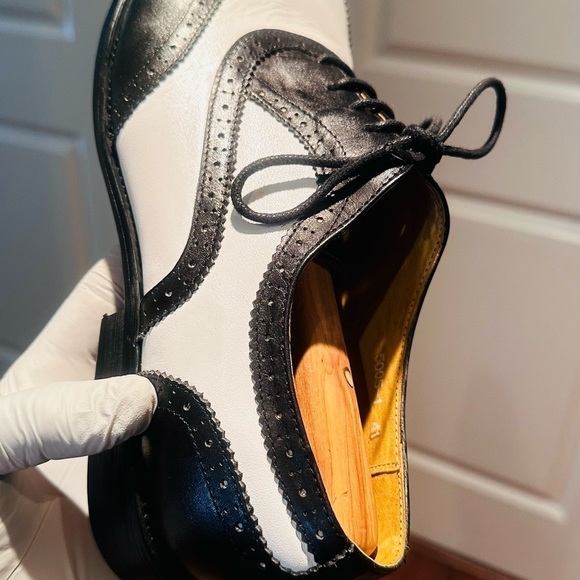 Royal Wind Black White Spectator Shoes. - Picture 10 of 15